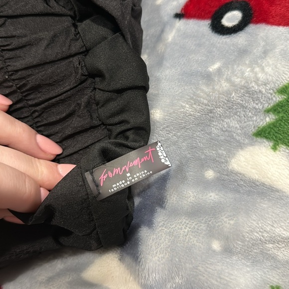 Free People Movement Black The Way Home Logo Shorts - Picture 9 of 12